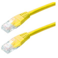 XtendLan patch kabel Cat5E, UTP - 1m, žlutý (prodej po 10 ks)