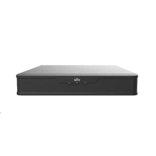 Uniview NVR501-08B-P8, 8 kanálů, až 16MP, až 16TB HDD, PoE 8ch (75W budget), SMART VCA