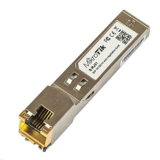 MikroTik SFP konvertor na metaliku 10/100/1000M, RJ-45, až 100m