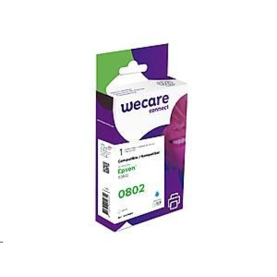 WECARE ARMOR cartridge pro Epson Stylus Photo R265, R360, RX560, RX585, RX685 (C13T08024011), modrá/cyan, 9,5ml, 350str