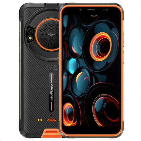 BAZAR - Smartphone Ulefone Power Armor 16S 4G 8GB 128GB, Black w Orange [No Charger], EU - Rozbaleno (Komplet)