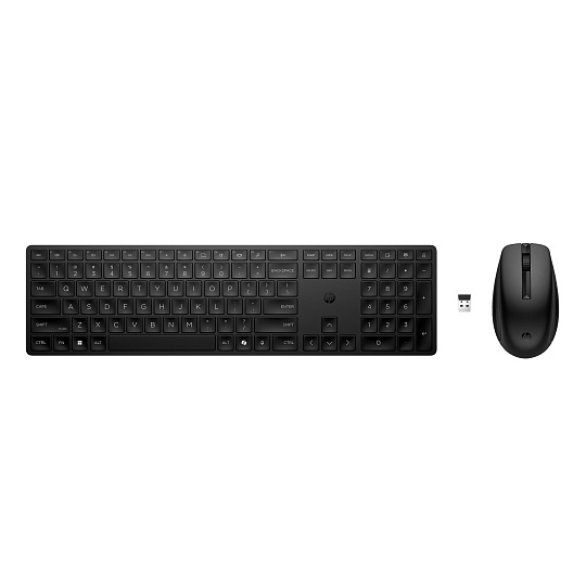 HP 650 Wireless Keyboard & Mouse Black Cz / Sk combo - bezdrátová klávesnice a myš