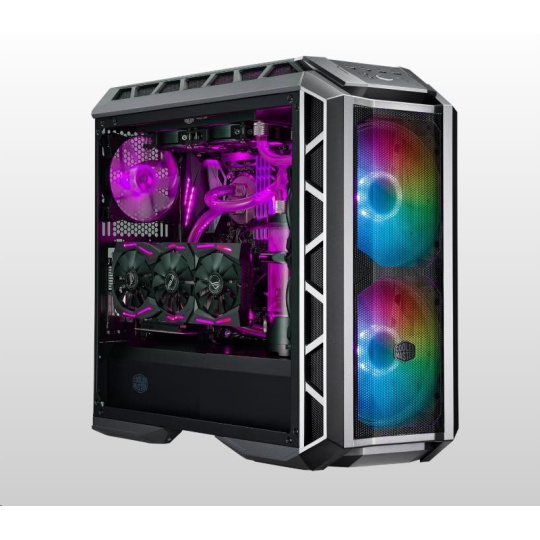 Cooler Master case MasterCase H500P Mesh ARGB, E-ATX, Mid Tower, šedá, bez zdroje