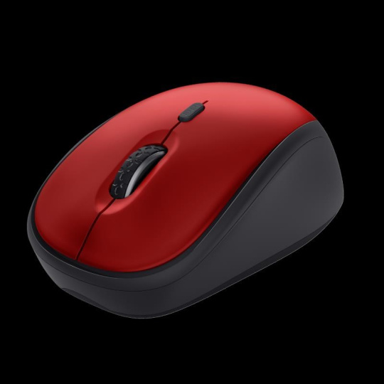 TRUST myš Yvi+ Wireless Mouse Eco Red, červená