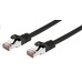 C-TECH kabel patchcord Cat6, FTP, černý, 2m