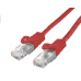 C-TECH kabel patchcord Cat6, UTP, červený, 0,5m