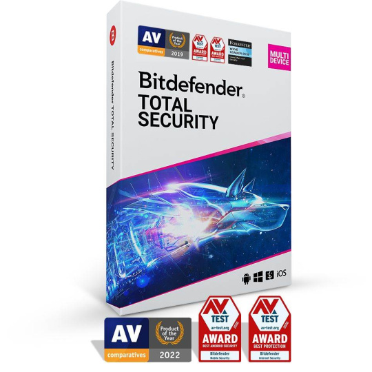 Bitdefender Total Security - 10 zařízení na 2 roky - elektronická licence do emailu