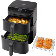 BAZAR - Cosori Turbo Tower horkovzdušná fritéza 10,8l černá - Poškozený obal (Komplet)