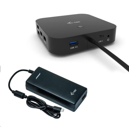 i-tec USB-C Dual Display Docking Station, Power Delivery 100W + Universal Charger 112W