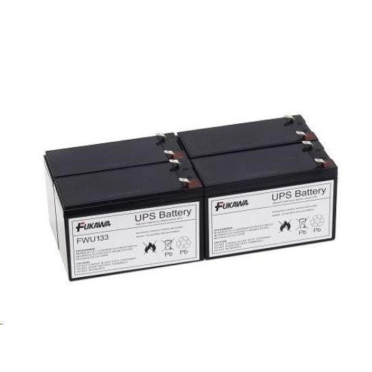 Baterie - FUKAWA FWU-133 sada baterií za APCRBC133 (12V/9Ah, 4ks)