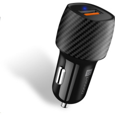 CONNECT IT InCarz QUICK CHARGE 3.0 nabíječka do auta, 1x USB-A, 3 A, carbon