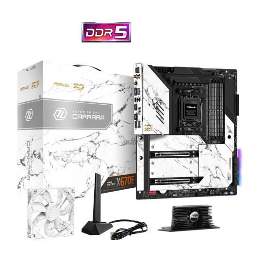 ASRock MB Sc AM5 X670E TAICHI CARRARA, AMD X670, 4xDDR5, 1xHDMI, WI-FI, EATX