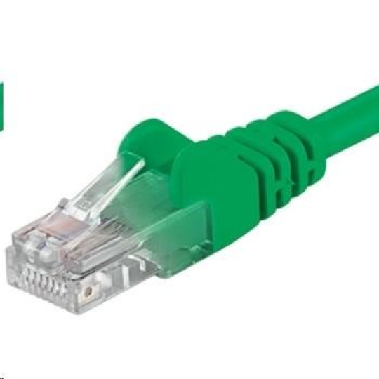 PREMIUMCORD Patch kabel UTP RJ45-RJ45 CAT5e 1.5m zelená