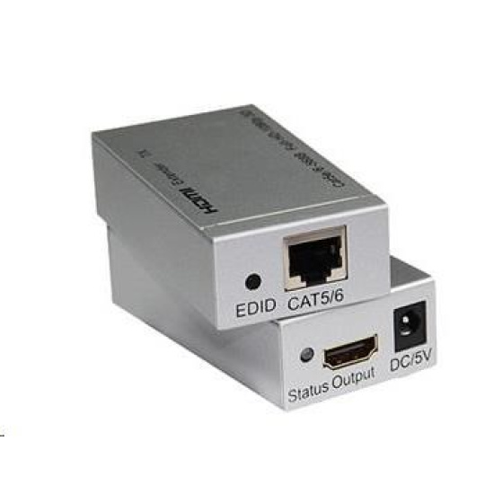 PremiumCord 4K HDMI extender na 60m přes jeden kabel Cat5e/Cat6