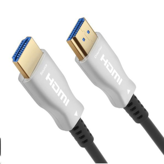 PREMIUMCORD Kabel HDMI optický fiber High Speed with Ether. 4K@60Hz, 15m, M/M, zlacené konektory