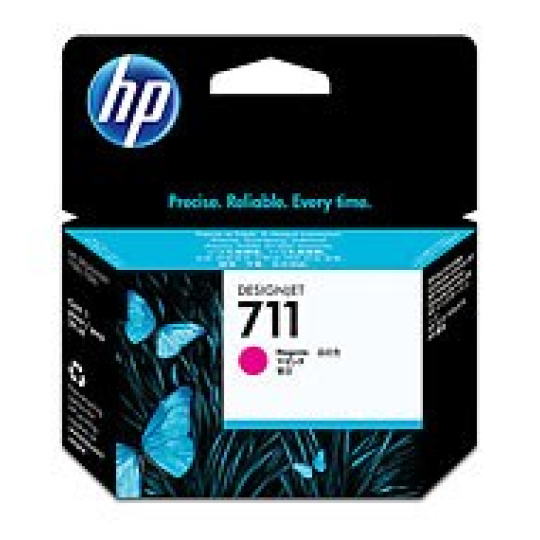 HP 711 Magenta DJ Ink Cart, 29 ml, CZ131A