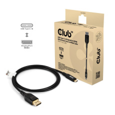 BAZAR - Club3D Kabel USB-C na DisplayPort 2.1, 10K60Hz, DSC1.2, UHBR10, 1m - Poškozený obal (Komplet)