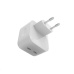 WG - Síťová nabíječka GaN 2x USB-C 35W, bílá