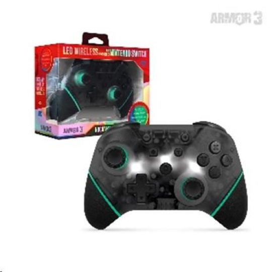 Armor3 NuChamp Wireless Controller for Nintendo Switch (Black LED)