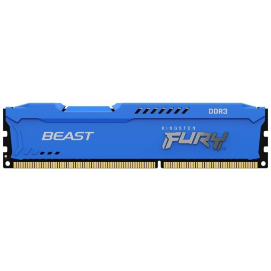 KINGSTON DIMM DDR3 8GB 1600MT/s CL10 FURY Beast Modrá