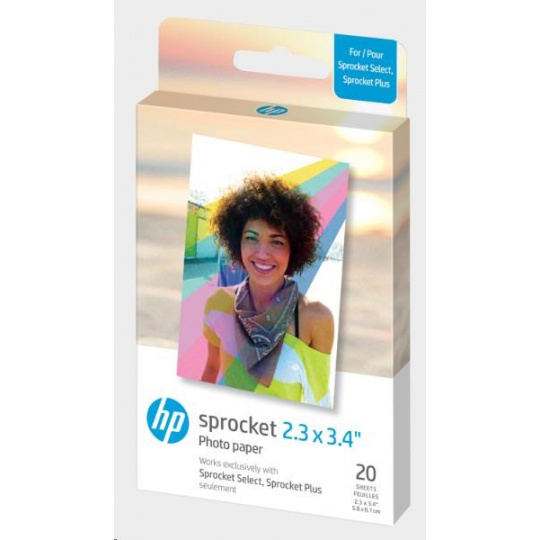 HP Zink Paper Sprocket Select 20 Pack 2,3x3,4"