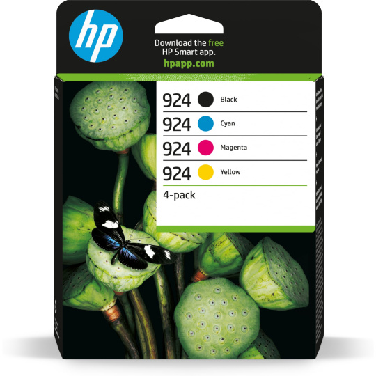 HP 924 CMYK Original Ink Cartridge 4-Pack