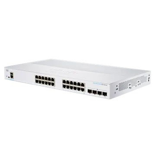 Cisco switch CBS350-24T-4G-UK (24xGbE,4xSFP,fanless) - REFRESH