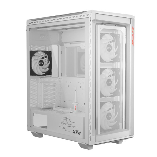 ADATA XPG case BATTLECRUISER II Mid-Tower, bez zdroje, 4x 120mm ARGB Fan, Bílá