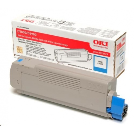 Oki Toner Cyan do C5800/C5900/C5550 MFP (5 000 stránek)