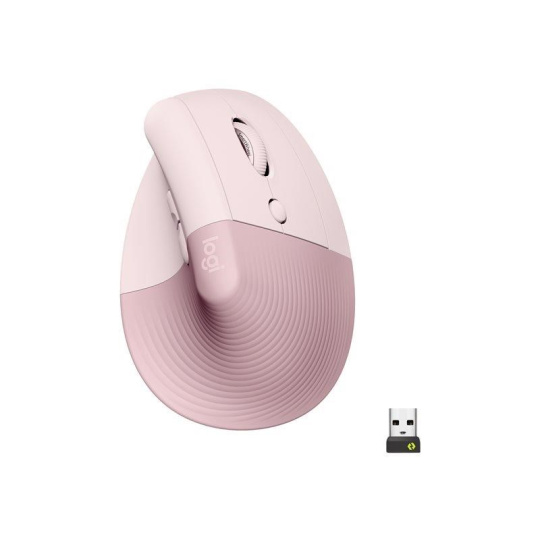 Logitech Lift Vertical Ergonomic Mouse for Business, Pink