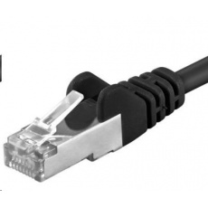 PREMIUMCORD Patch kabel CAT6a S-FTP, RJ45-RJ45, AWG 26/7 5m černá