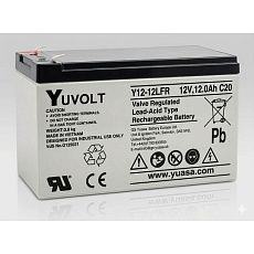 Baterie - YUVOLT Y12-12FR (12V; 12Ah; faston F2-6,3mm; životnost 3-5let)