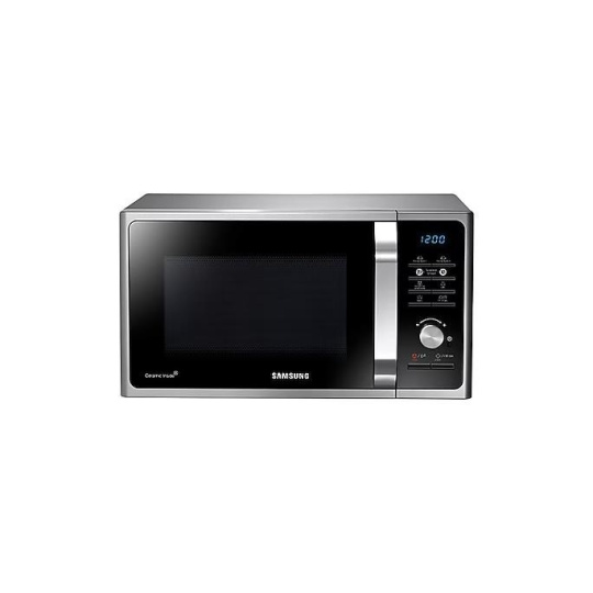 BAZAR - Samsung mikrovlnná trouba, Klasická, s funkcí zdravého vaření, 23 l, stříbrně titan - Poškozený obal (Komplet)
