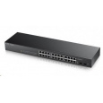 Zyxel GS1900-24 v2 26-port Gigabit Web Smart switch, 24x gigabit RJ45, 2x SFP, fanless