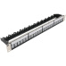 19" modulární stíněný patch panel XtendLan 24port, 4x demontovatelný modul, černý
