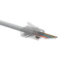 Solarix Univerzální EASY konektor RJ45 CAT5E UTP 8p8c na drát i licnu / 100 ks SXRJ45-5E-UTP-EASY Solarix Univerzální EASY konektor RJ45 CAT5E UTP 8p8c na drát i licnu / 100 ks SXRJ45-5E-UTP-EASY