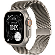 Apple Watch Ultra 3 GPS + Cellular 49mm Natural Titanium Case with Natural Titanium Milanese Loop - Small