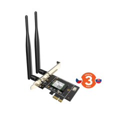 Tenda E33 Wireless AX5400 PCI Express Adapter, WiFi 6E, 802.11ax/ac/a/b/g/n, 5378Mbps Tenda E33 Wireless AX5400 PCI Express Adapter, WiFi 6E, 802.11ax/ac/a/b/g/n, 5378Mbps
