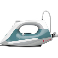 Singer Steam Choice 1.0 napařovací žehlička, 2200 W, Anti-drip, aqua / bílá Singer Steam Choice 1.0 napařovací žehlička, 2200 W, Anti-drip, aqua / bílá