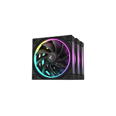 BAZAR DEEPCOOL Ventilátor FL12 3v1, 3x120mm, ARGB, černá, ROZBALENO