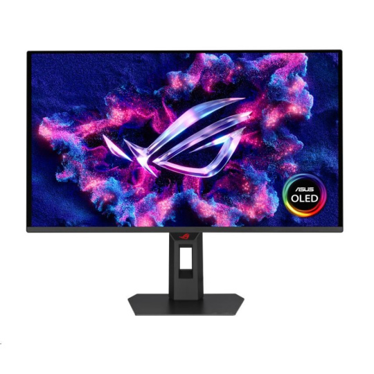 ASUS LCD ROG Strix OLED XG27AQDPG, 26.5" 2560x1440, 300nits, 500hz, 0,03ms, 178/178, DP, HDMI, USB, Audio, VESA, Black