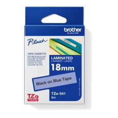BROTHER TZE541 - kazeta TZ šířky 18mm, laminovaná TZE-541, modrá/černé písmo BROTHER TZE541 - kazeta TZ šířky 18mm, laminovaná TZE-541, modrá/černé písmo