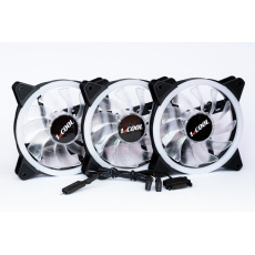 1stCOOL Fan KIT AURA EVO 1 ARGB, 3x Dual Ring ventilátor + ARGB Nano řadič 1stCOOL Fan KIT AURA EVO 1 ARGB, 3x Dual Ring ventilátor + ARGB Nano řadič