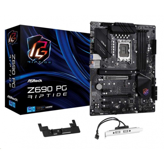 ASRock MB Sc LGA1700 Z690 PG Riptide, Intel Z690, 4xDDR4, 1xHDMI