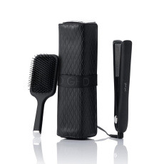 GHD Gold žehlička na vlasy, keramické destičky, dárková sada, Iced Luxe Collection, černá GHD Gold žehlička na vlasy, keramické destičky, dárková sada, Iced Luxe Collection, černá