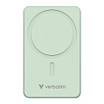 VERBATIM Powerbanka Charge 'n' Go Essentials, Magnetická, 5000 mAh, USB-C, Zelená