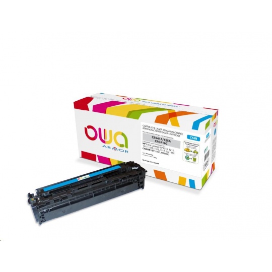 OWA Armor toner pro HP Color Laserjet CP1210, 1215, 1510, 1400 Stran, CB541A, modrá/cyan