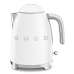 Smeg KLF03WHMEU, rychlovarná konvice, 1,7 l, (7 šálků), 2400 W, styl 50. let, matná bílá