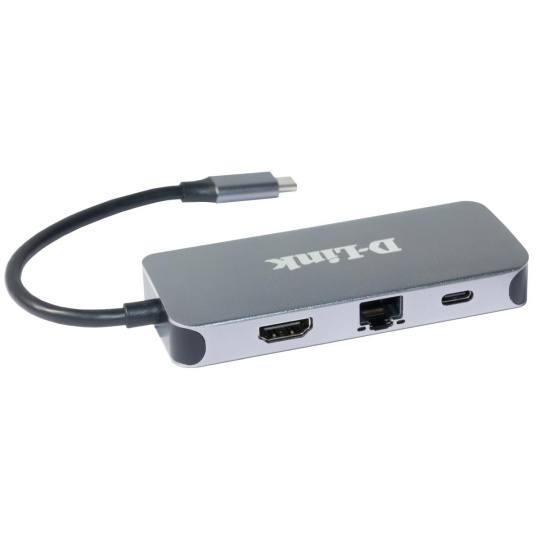 D-Link DUB-2335 USB-C Hub with HDMI, Gigabit Ethernet and 3x USB3.0, mini docking station