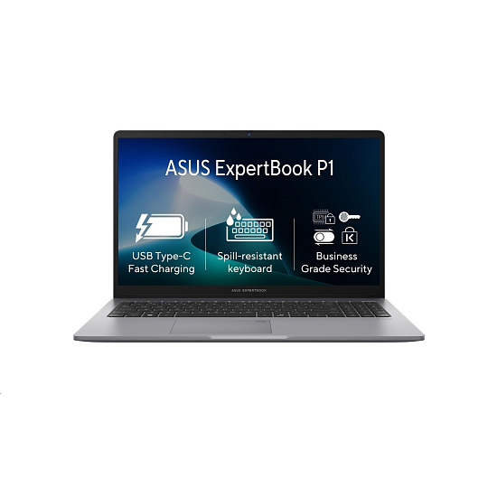ASUS NTB ExpertBook P1 (P1503CVA-C38512), Core 3 100U, 15.6" 1920 x 1080, 8GB, 512GB SSD, UHD, No OS, Gray